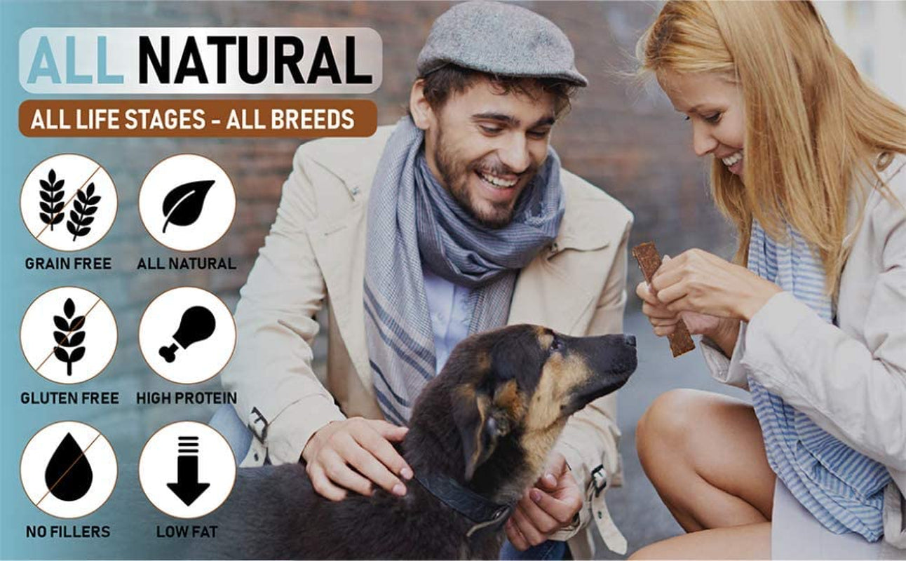 Gourmet Beef & Banana Dog Jerky Treats - 100% Human Grade, USA Made, High Protein, Grain Free, Soft & Tender - 5 Oz