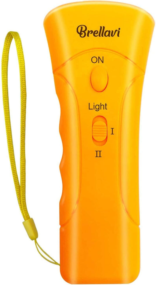 Ultimate Anti-Bark Dog Training Device - Portable Electronic Clicker Trainer for Effective Control During Walks and Aggressive Behavior - Bright Orange Design